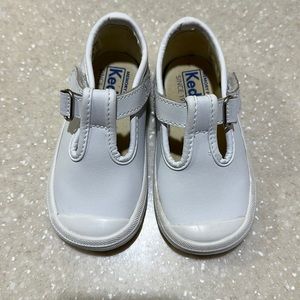 Keds Little Kid's Champion Toe Cap T-Strap Sneaker. White Size 5.